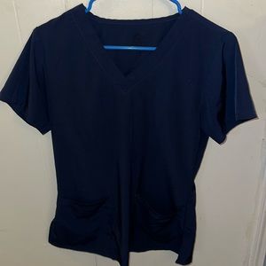 Small Navy Blue scrub top